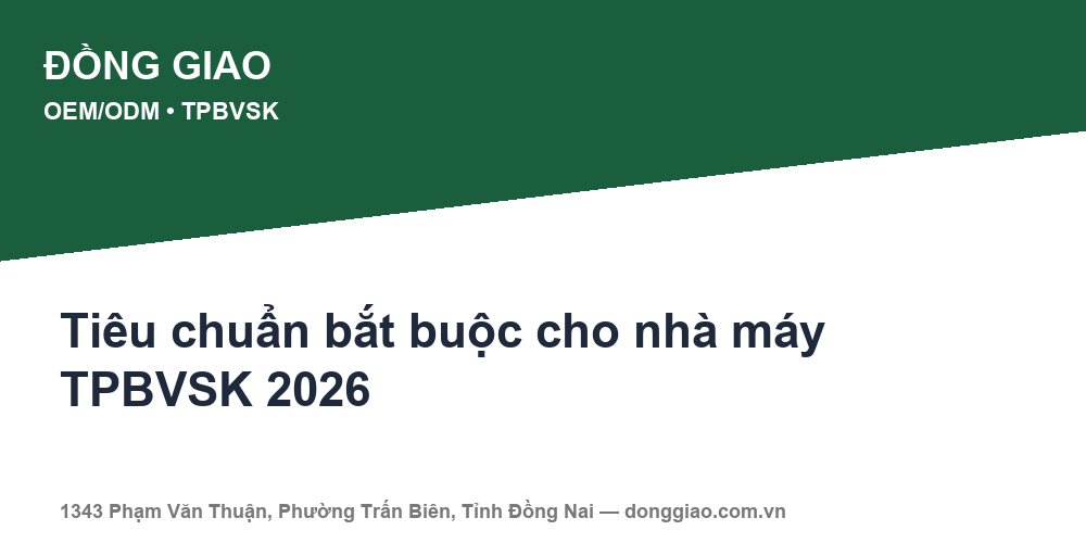 Nhà máy GMP-HS sản xuất thực phẩm bảo vệ sức khỏe tại Việt Nam